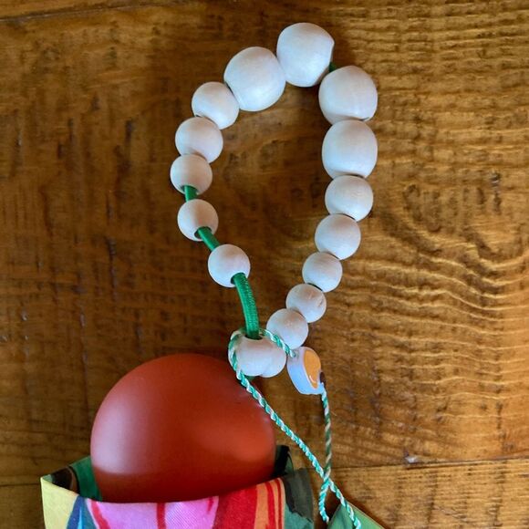 FARM Rio Banana Foliage Umbrella Tropical Plants Wood Beads Green Diameter 37.4" - Picture 9 of 9